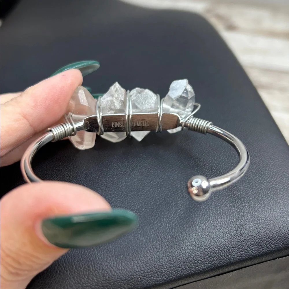Kinsley Armelle Devi Collection silver quartz bracelet